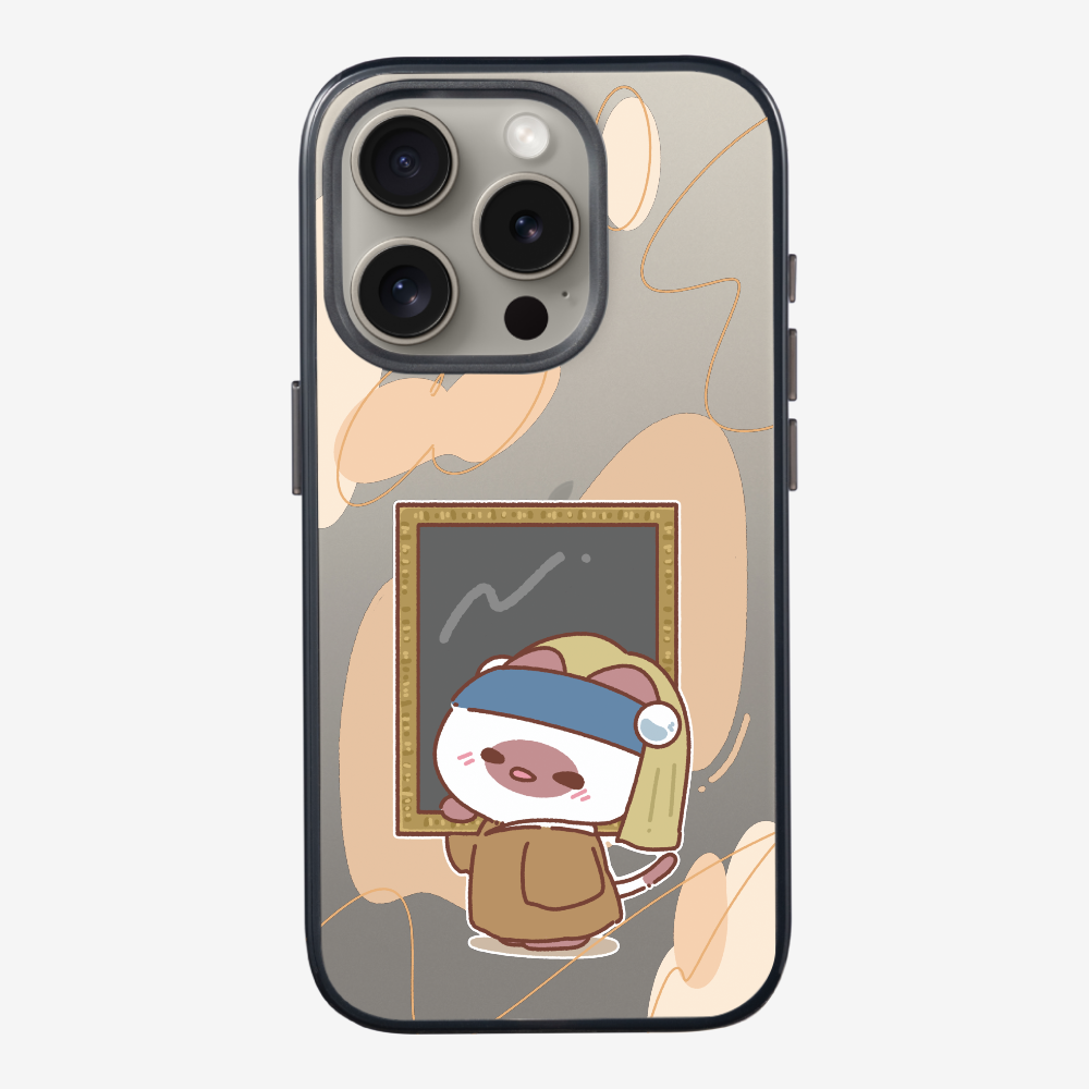 Chu Bee with a Pearl Earring Phone Case