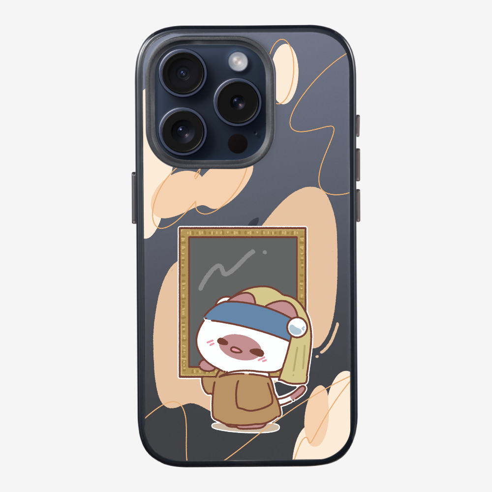 Chu Bee with a Pearl Earring Phone Case