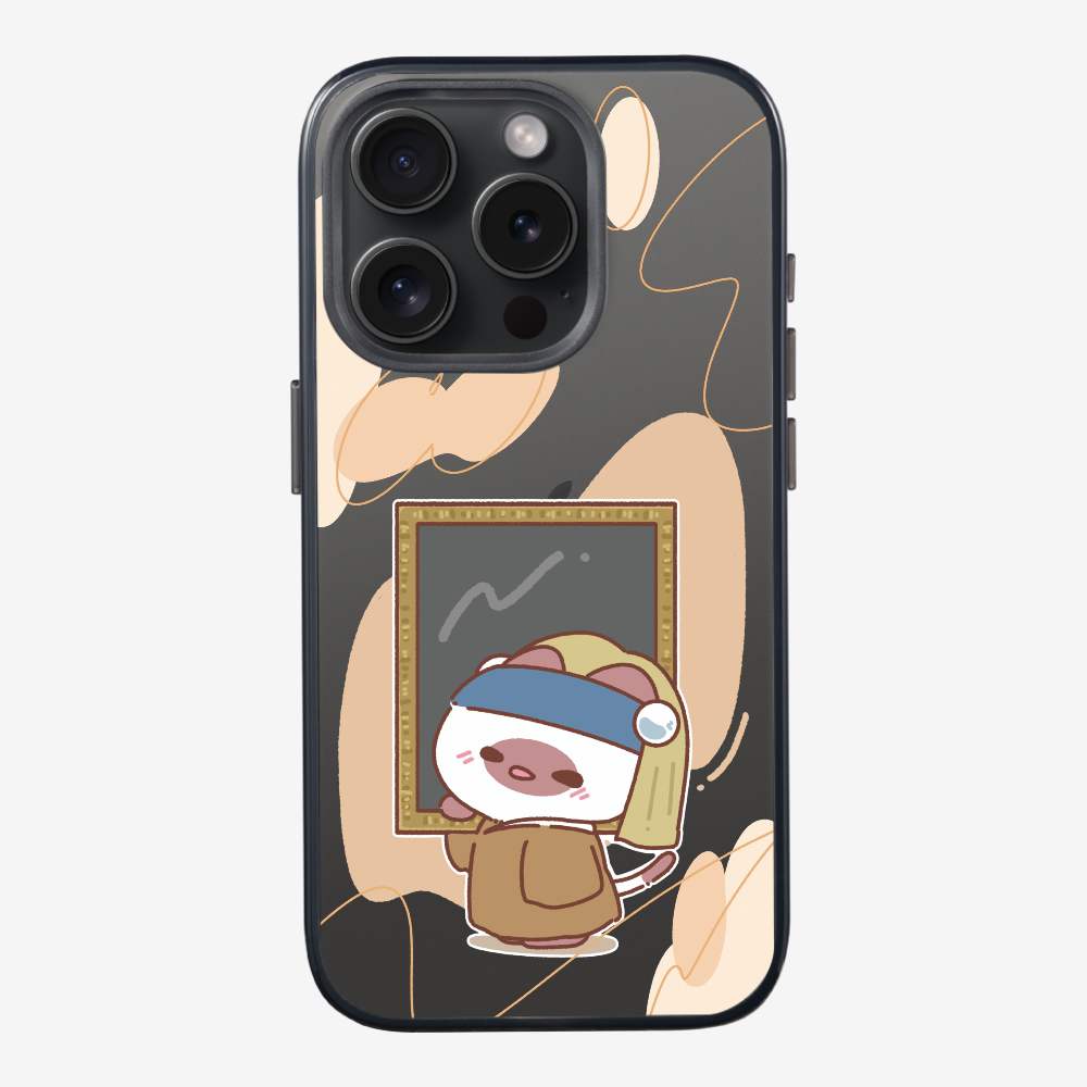 Chu Bee with a Pearl Earring Phone Case