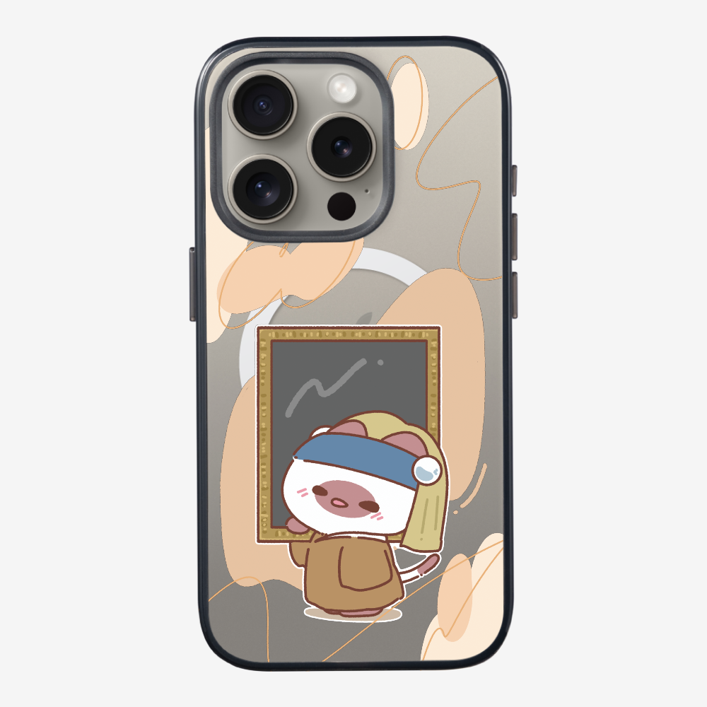 Chu Bee with a Pearl Earring Phone Case