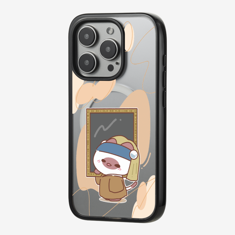 Chu Bee with a Pearl Earring Phone Case