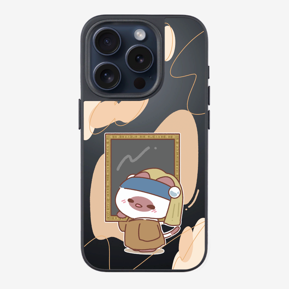 Chu Bee with a Pearl Earring Phone Case