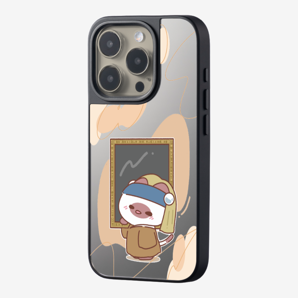 Chu Bee with a Pearl Earring Phone Case