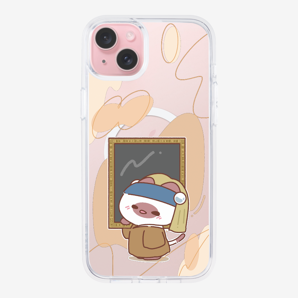 Chu Bee with a Pearl Earring Phone Case