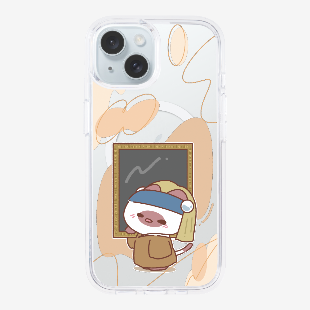 Chu Bee with a Pearl Earring Phone Case