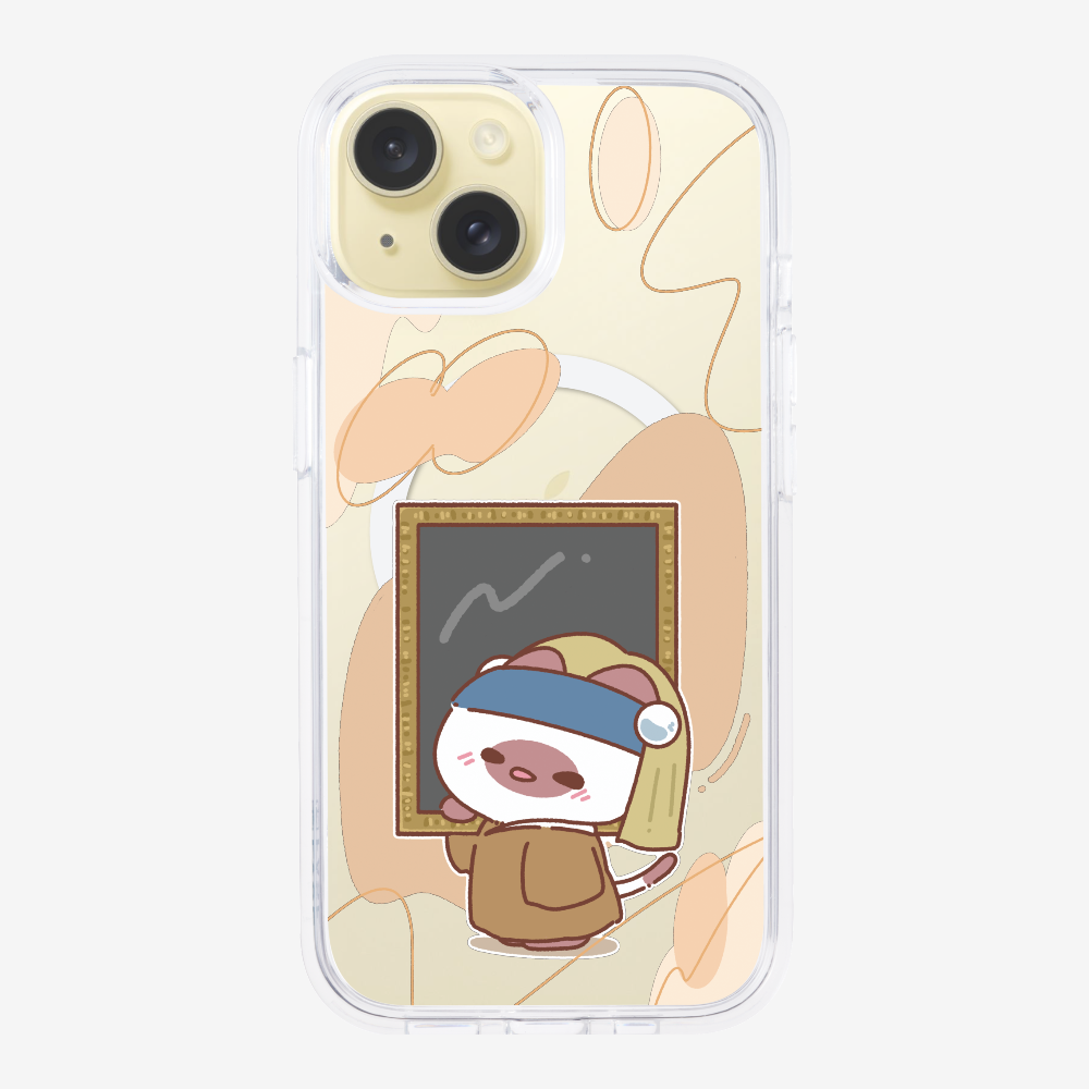 Chu Bee with a Pearl Earring Phone Case