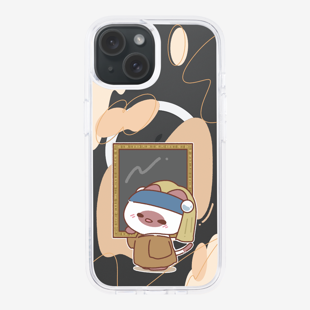 Chu Bee with a Pearl Earring Phone Case