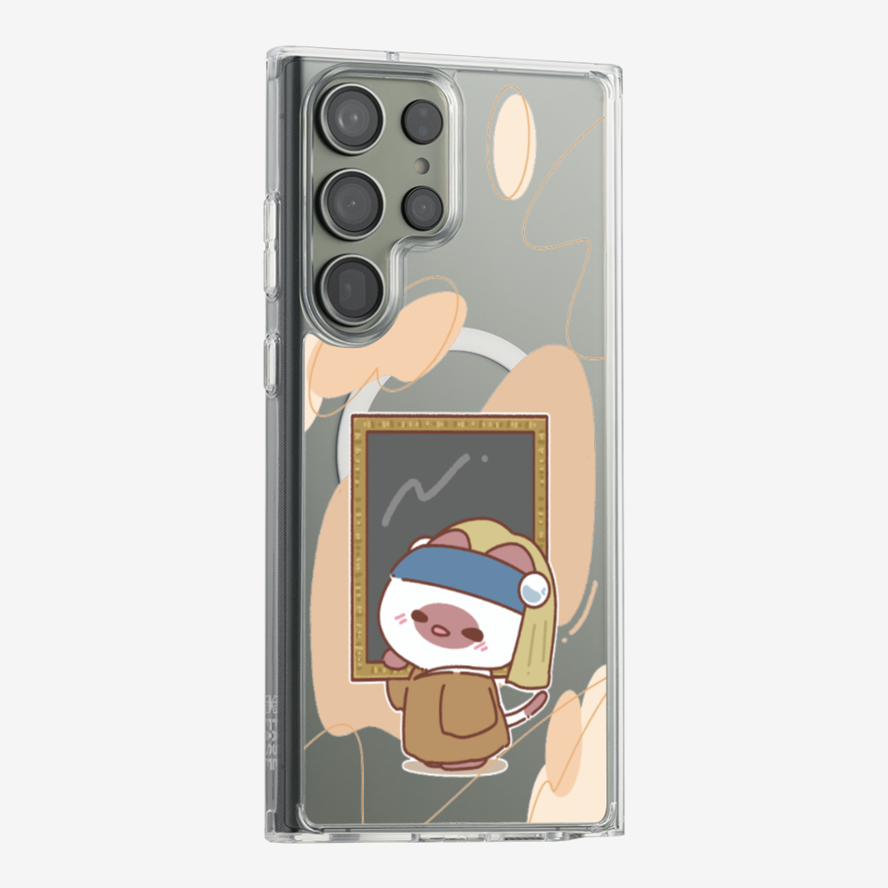 Chu Bee with a Pearl Earring Phone Case