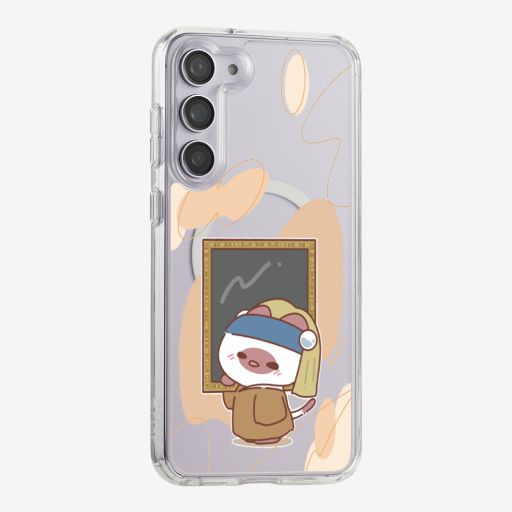 Chu Bee with a Pearl Earring Phone Case