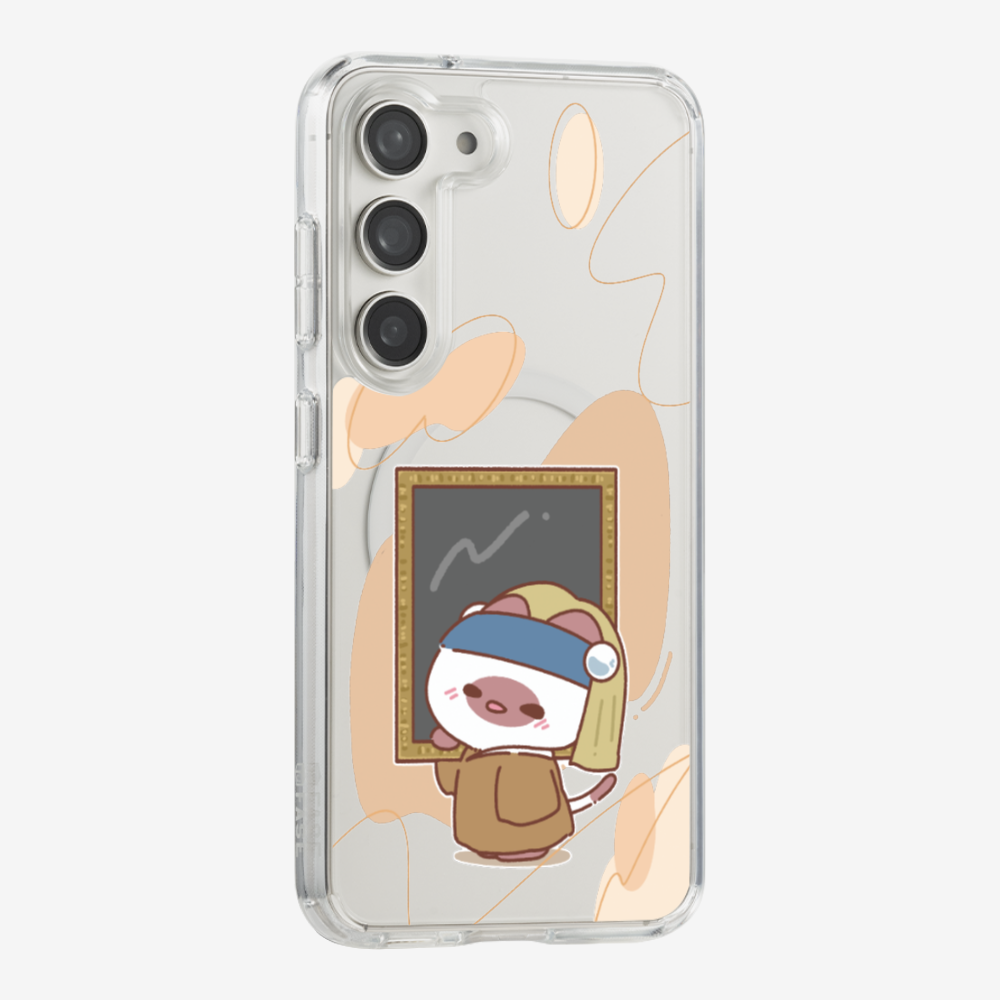 Chu Bee with a Pearl Earring Phone Case