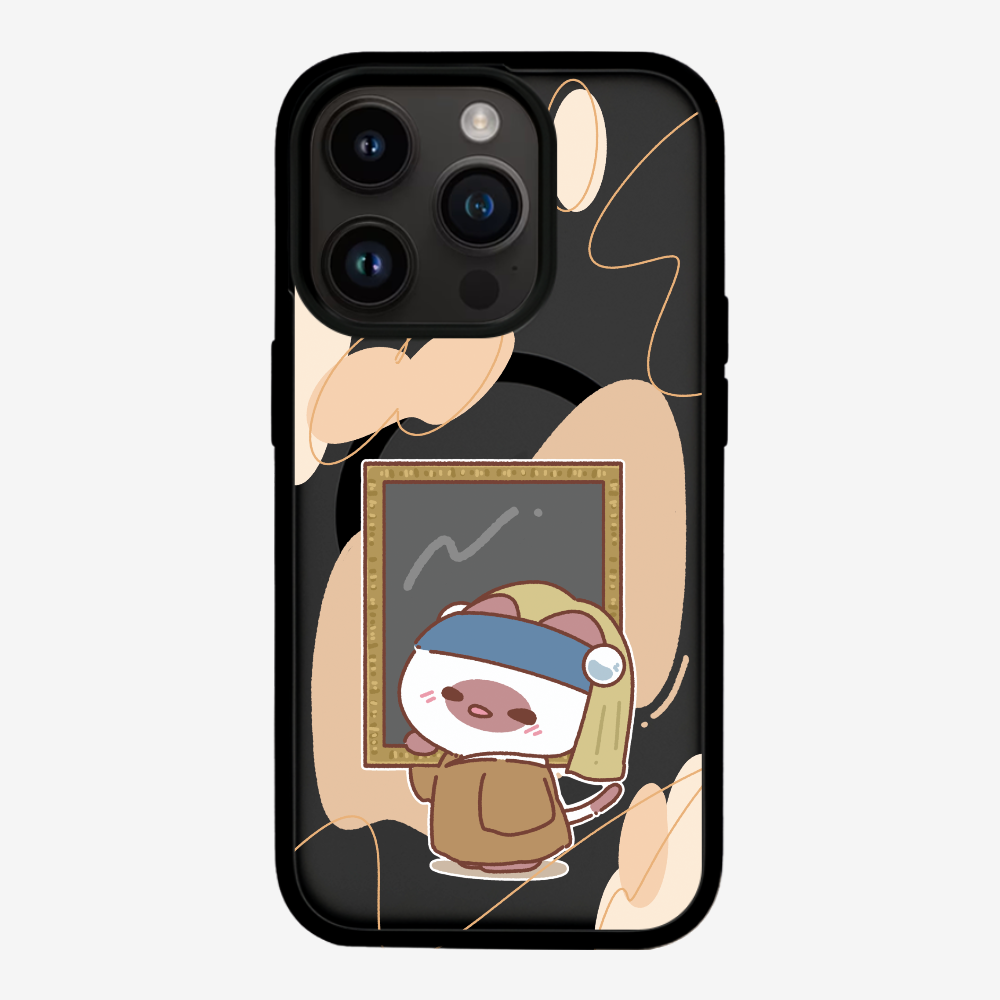 Chu Bee with a Pearl Earring Phone Case