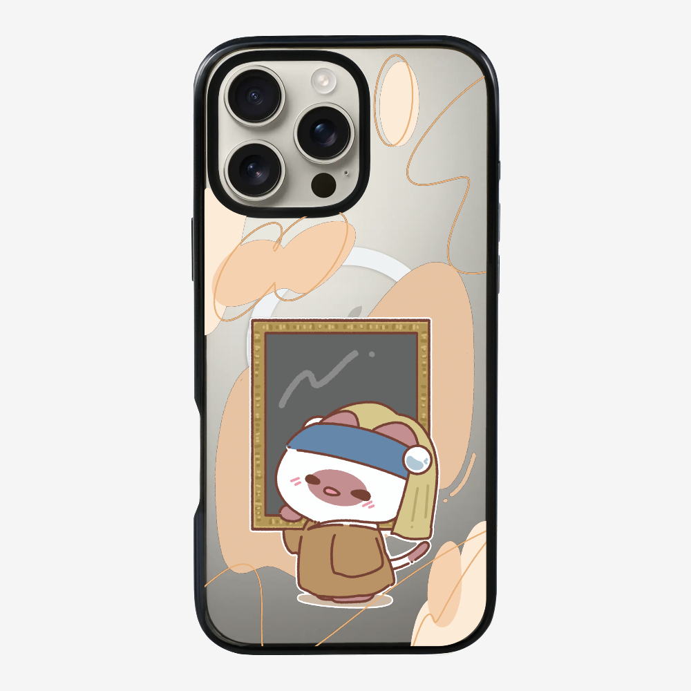 Chu Bee with a Pearl Earring Phone Case