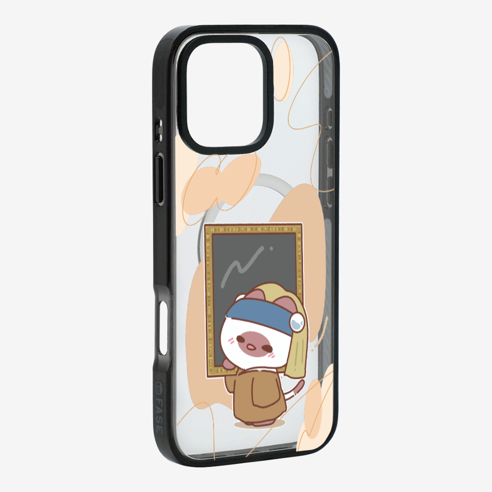 Chu Bee with a Pearl Earring Phone Case