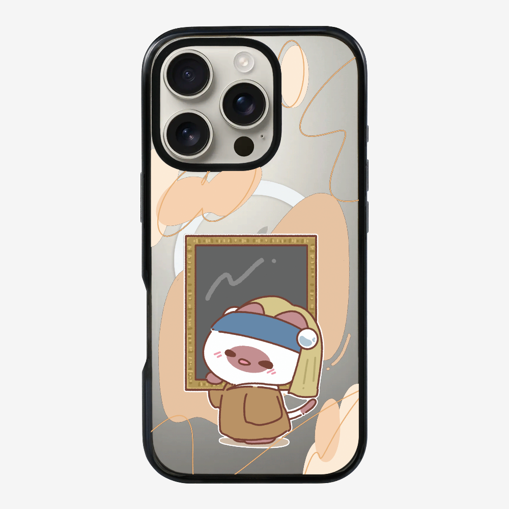 Chu Bee with a Pearl Earring Phone Case