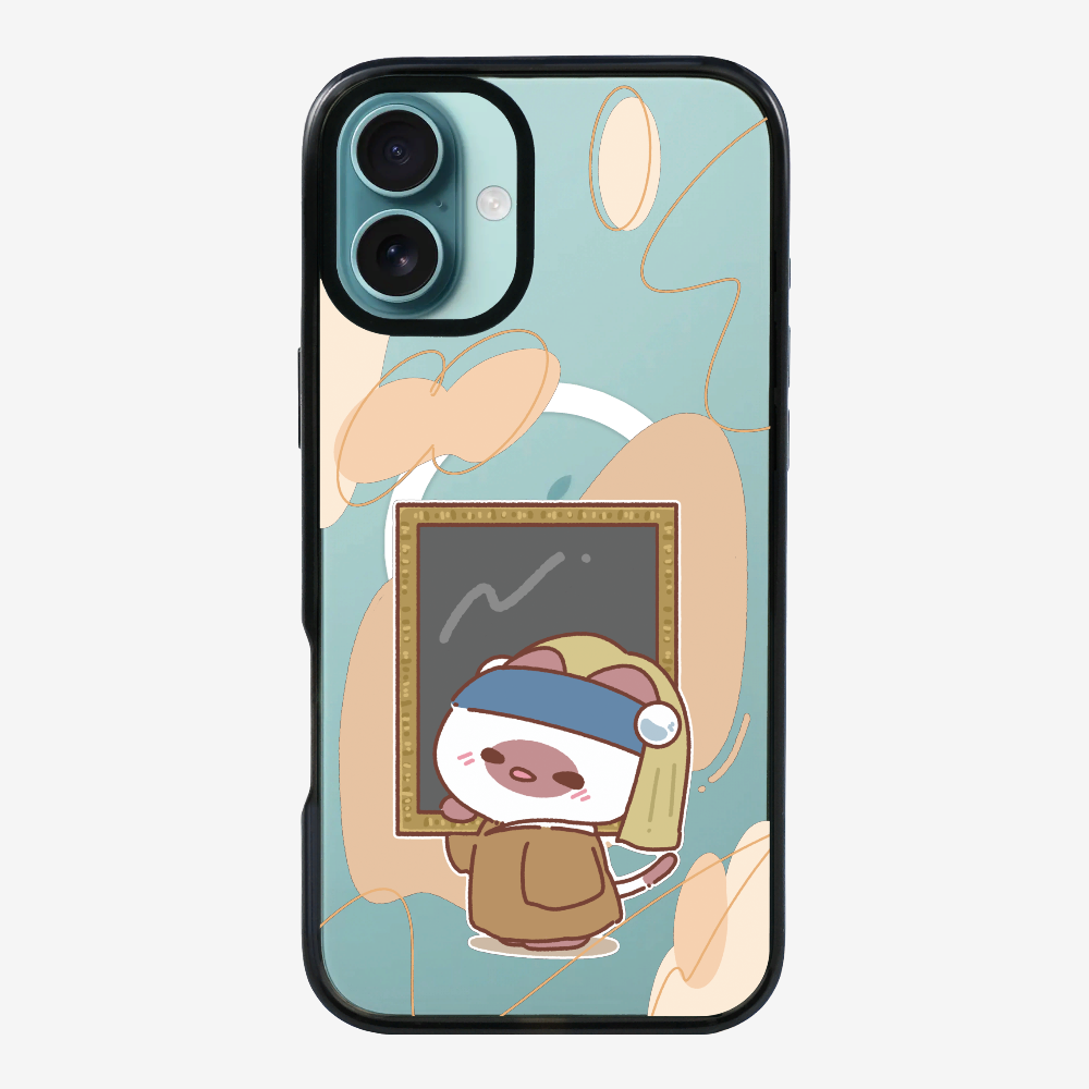 Chu Bee with a Pearl Earring Phone Case