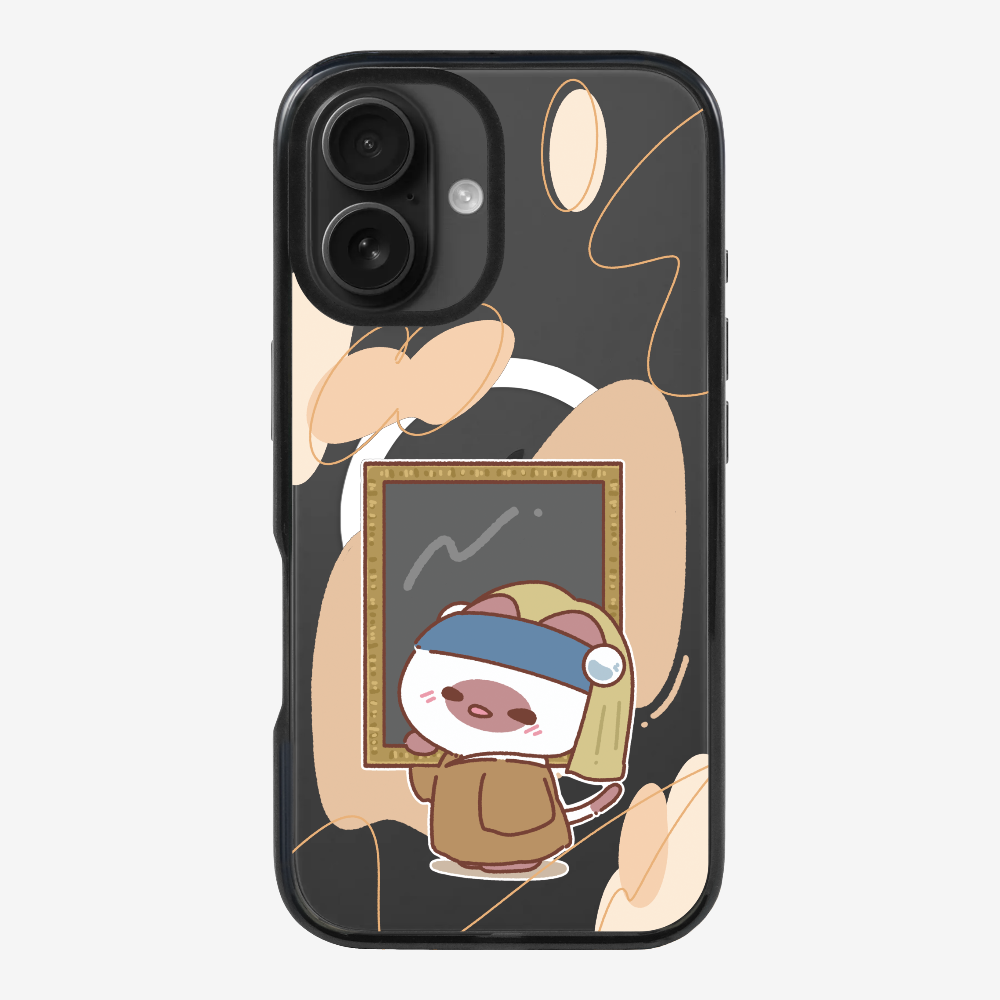 Chu Bee with a Pearl Earring Phone Case