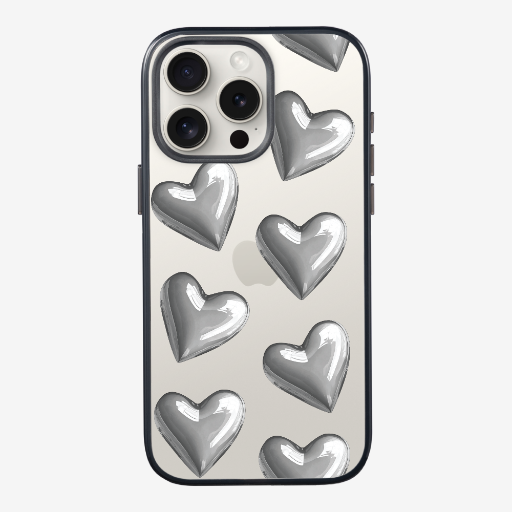 Grey Heart Phone Case