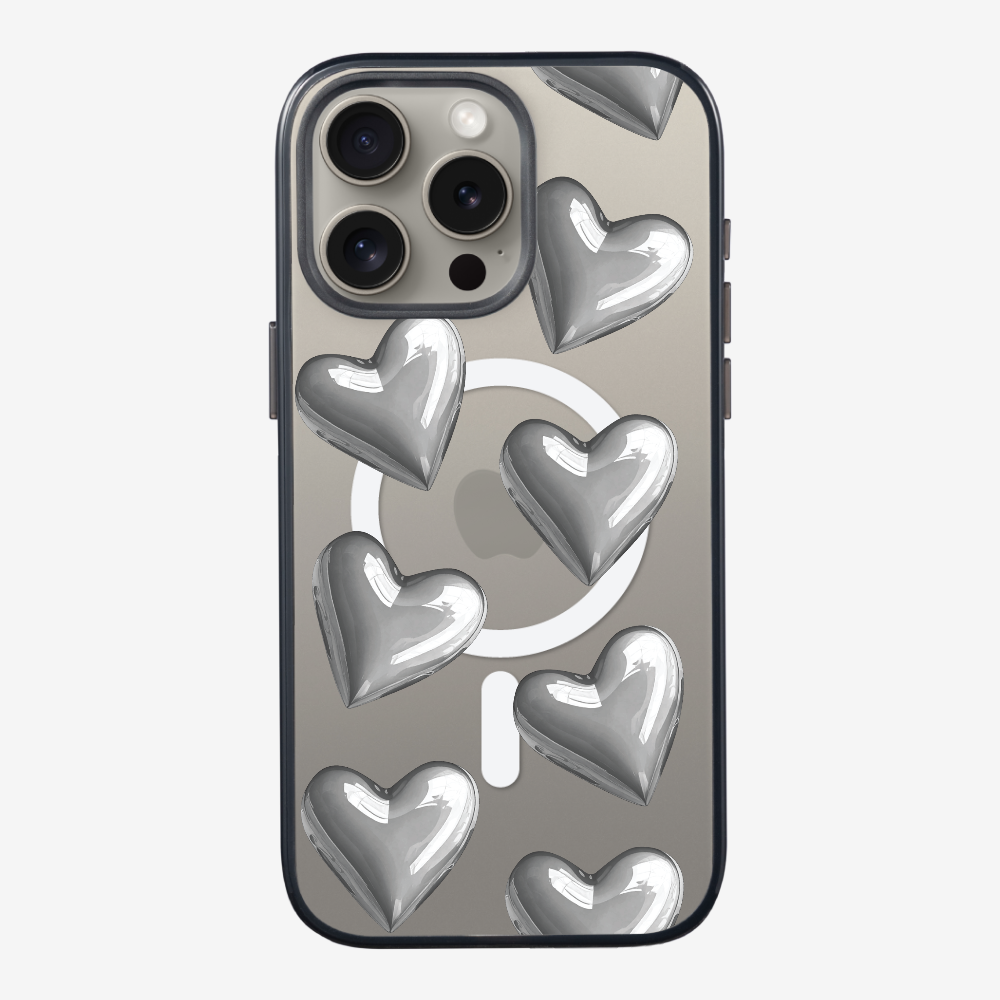 Grey Heart Phone Case