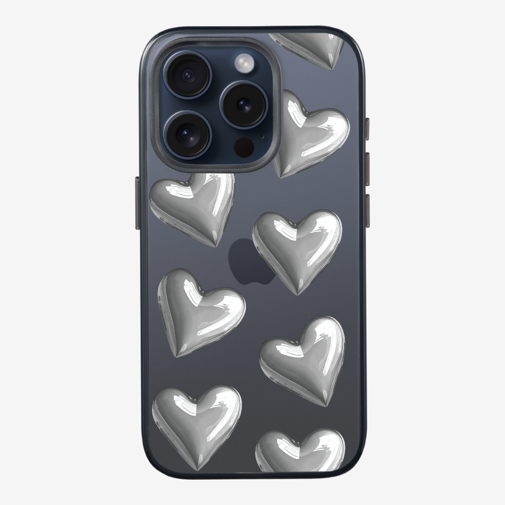 Grey Heart Phone Case