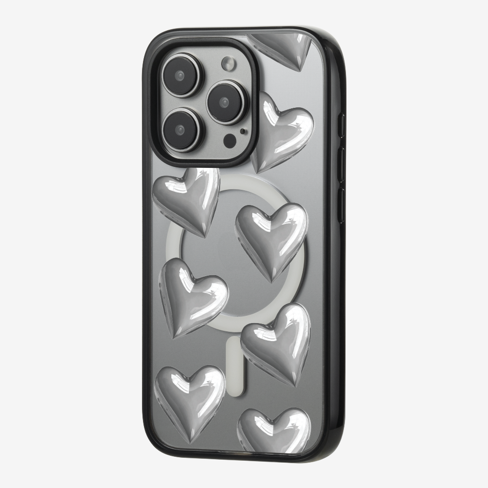 Grey Heart Phone Case