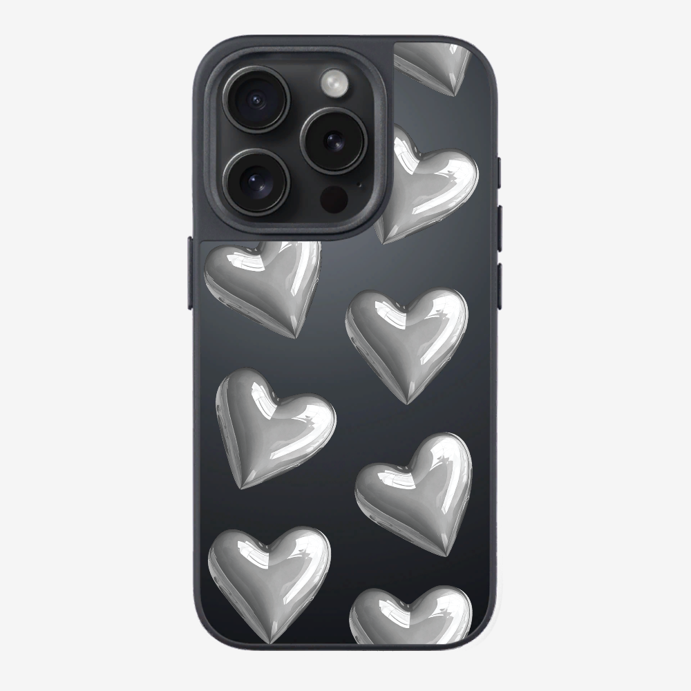 Grey Heart Phone Case