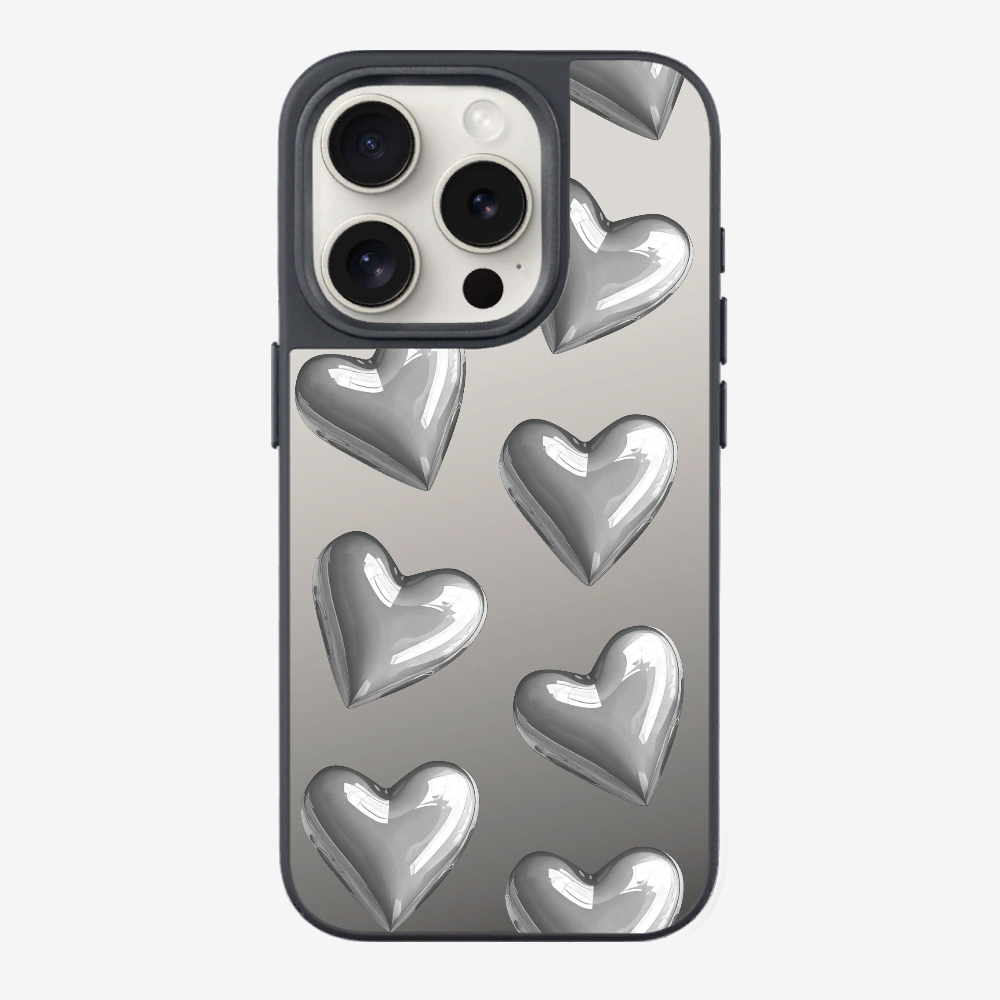 Grey Heart Phone Case