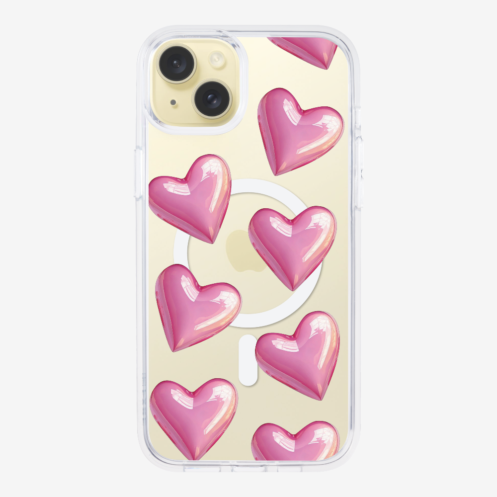 Pink Heart Phone Case