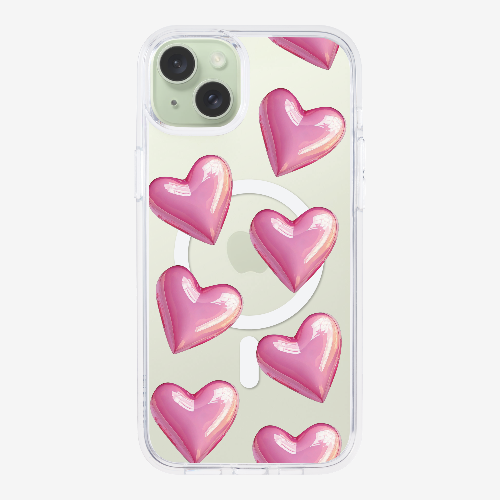 Pink Heart Phone Case