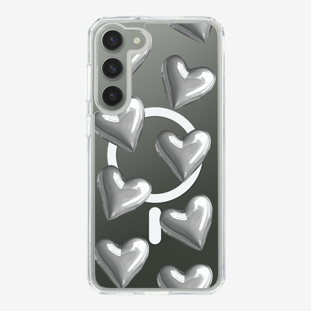 Grey Heart Phone Case