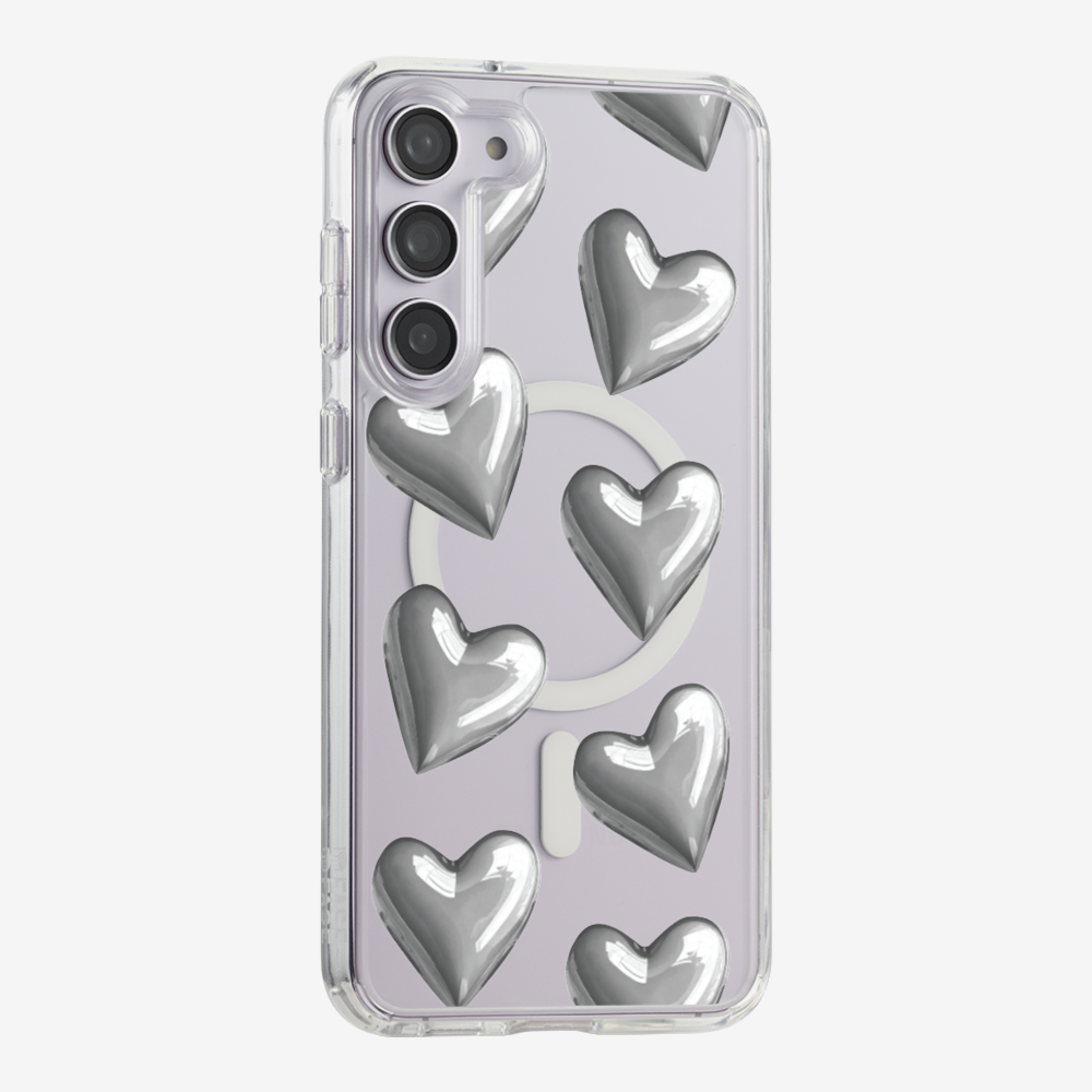 Grey Heart Phone Case