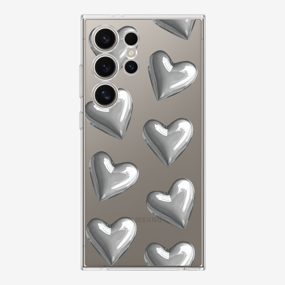 Grey Heart Phone Case