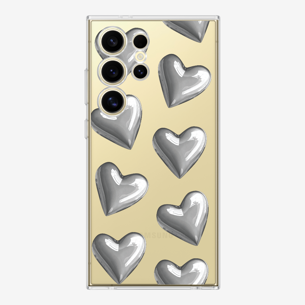 Grey Heart Phone Case