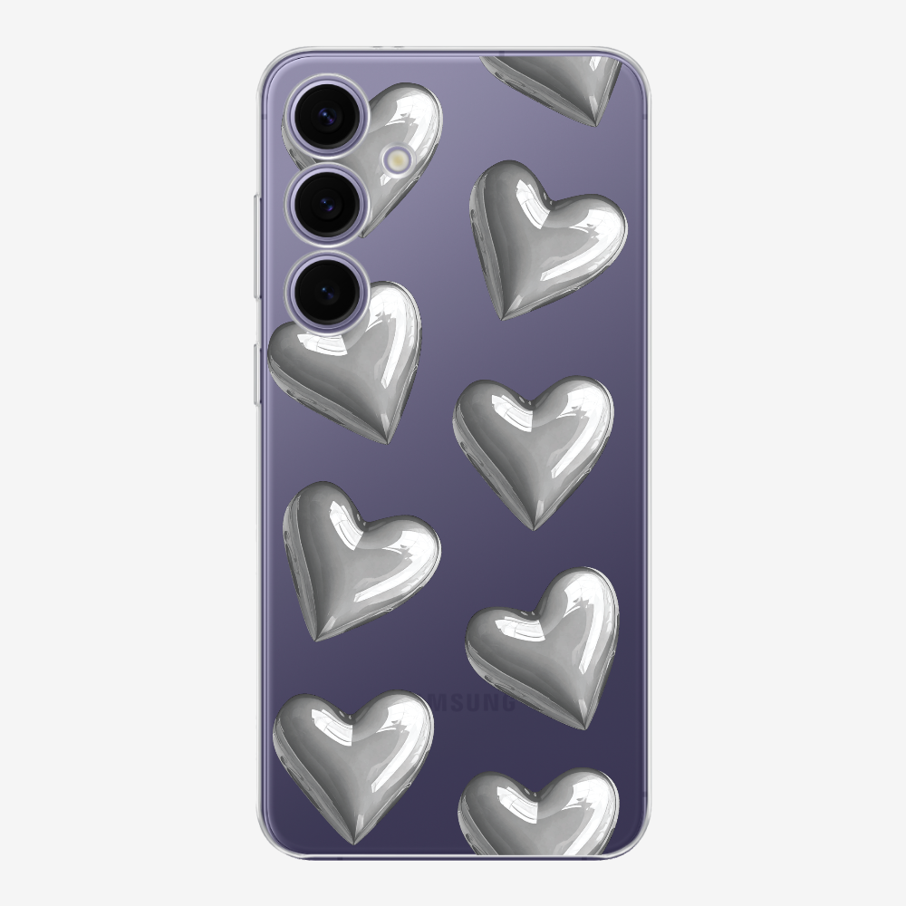 Grey Heart Phone Case