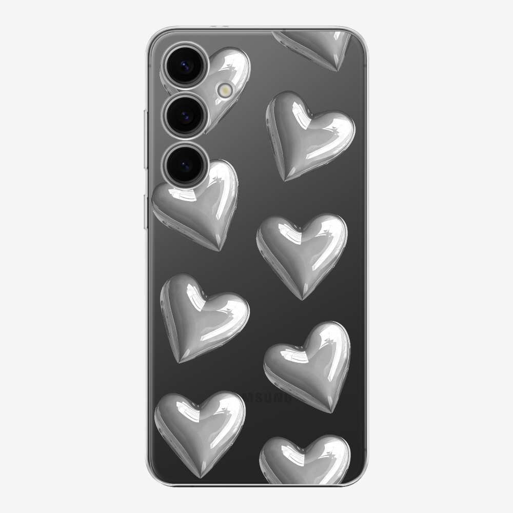 Grey Heart Phone Case