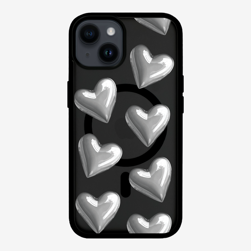 Grey Heart Phone Case