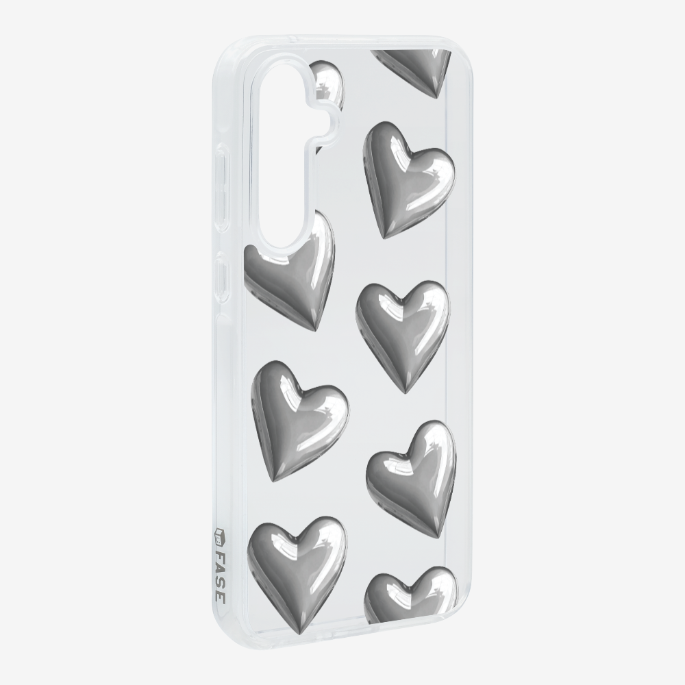 Grey Heart Phone Case