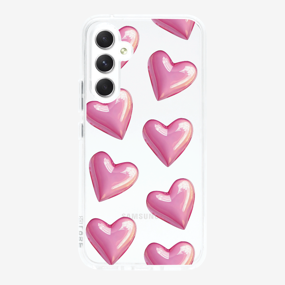 Pink Heart Phone Case