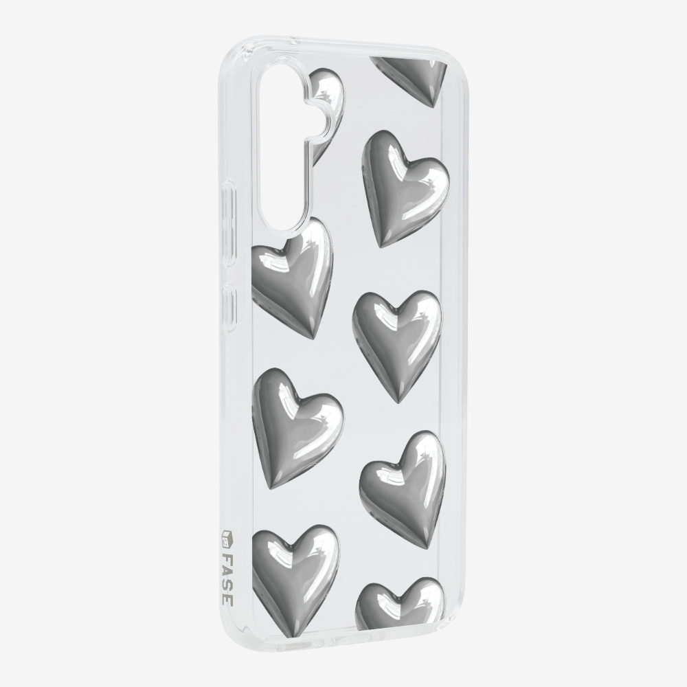 Grey Heart Phone Case