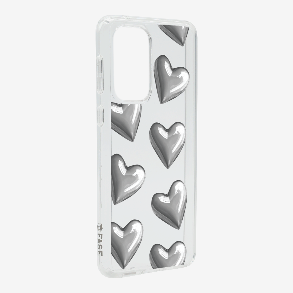 Grey Heart Phone Case