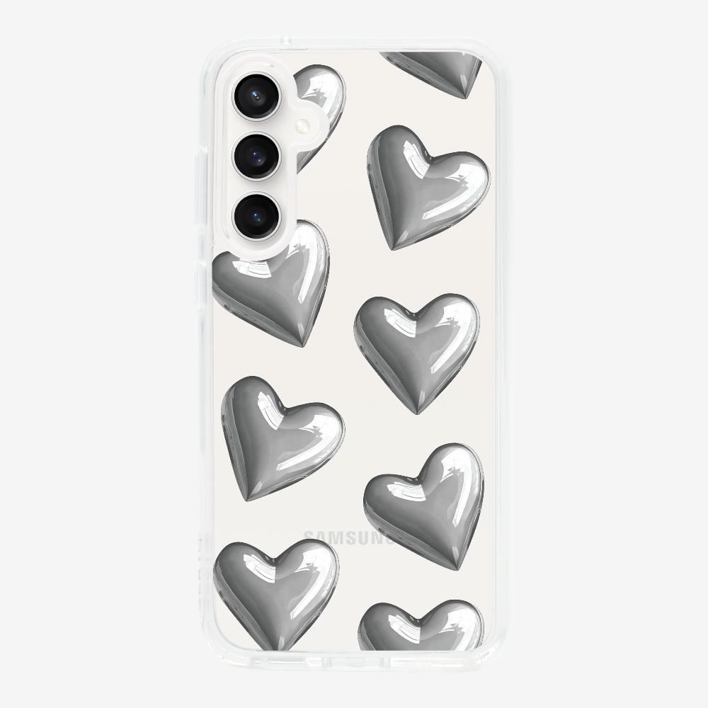 Grey Heart Phone Case