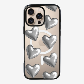 Grey Heart Phone Case