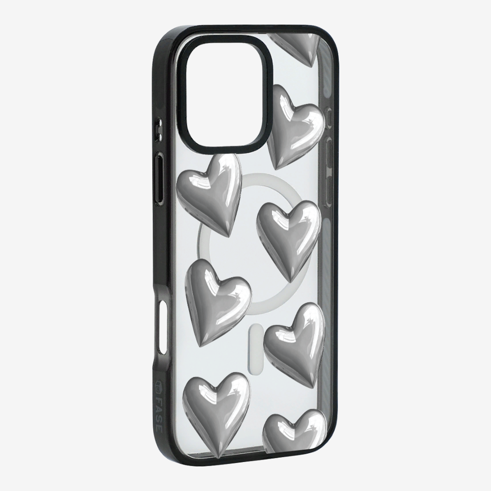 Grey Heart Phone Case