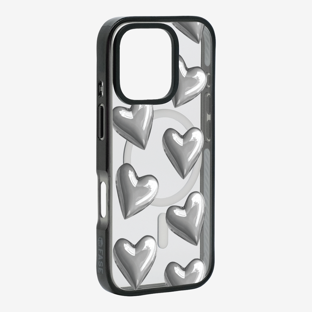 Grey Heart Phone Case